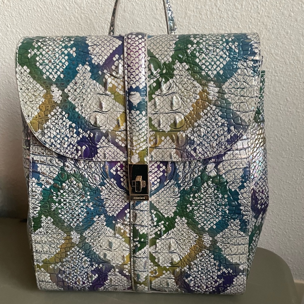 Brahmin purse/backpack and matching wallet